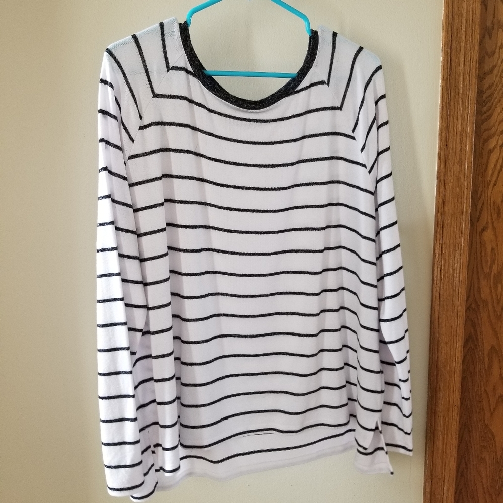 Old Navy luxe sweater, XL like new, stripes